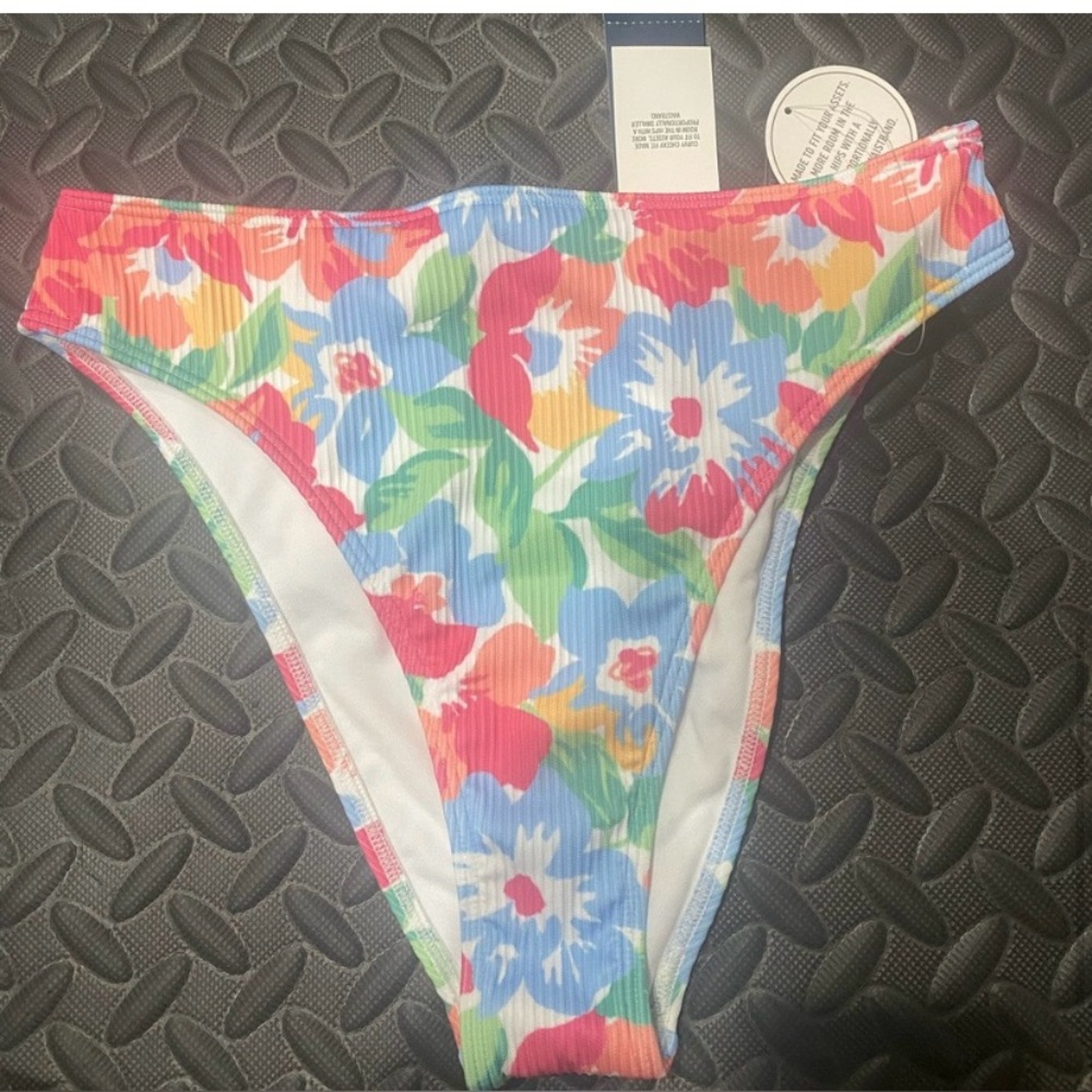 Hollister Floral High-Waisted Bikini Bottom